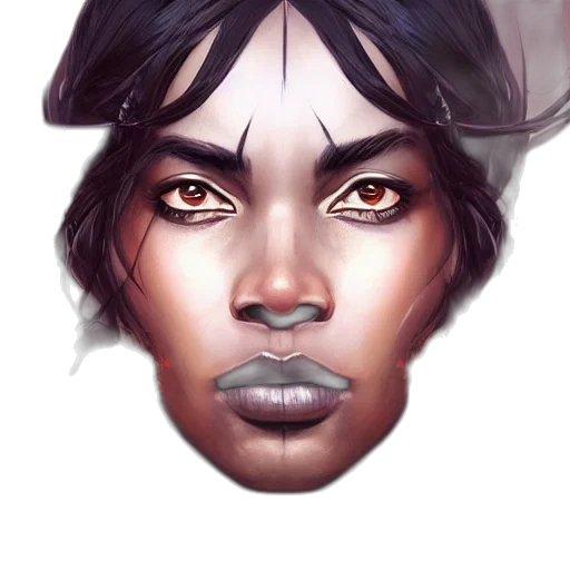 face, mask, fantasy art, concept art transparent PNG cut-out
