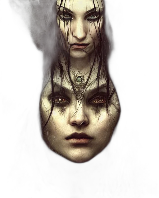 face, mask, crown, creature, fantasy art, concept art, photorealistic, comic book art transparent PNG cut-out