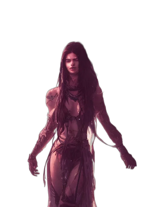 dress, creature, concept art, fantasy art transparent PNG cut-out