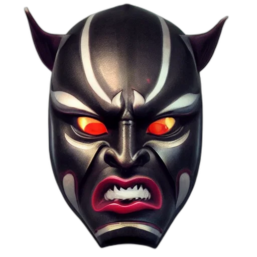 mask, face, 3d render, concept art transparent PNG cut-out