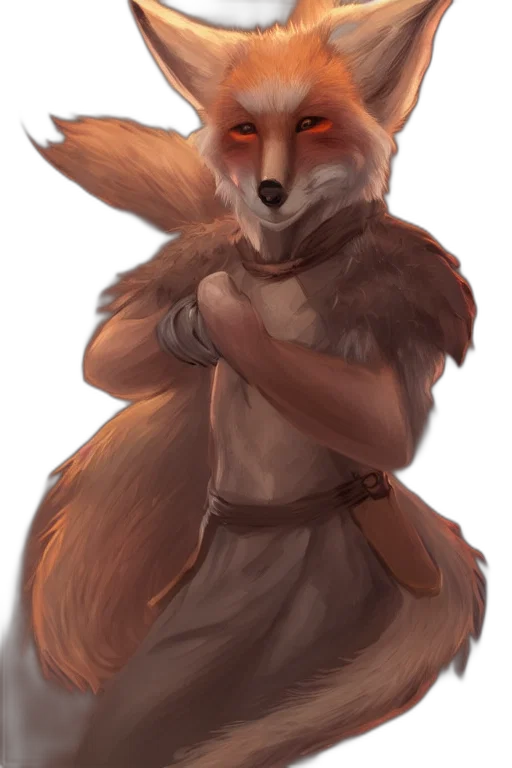 staff, animal, creature, concept art, fantasy art, watercolor, pixel art, red transparent PNG cut-out