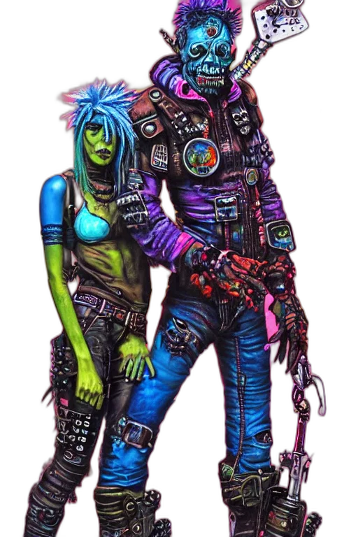 jacket, robot, cyberpunk, concept art transparent PNG cut-out