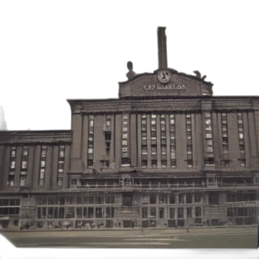 building, 3d render, concept art, photorealistic, old, polaroid, biggest, theatre transparent PNG cut-out