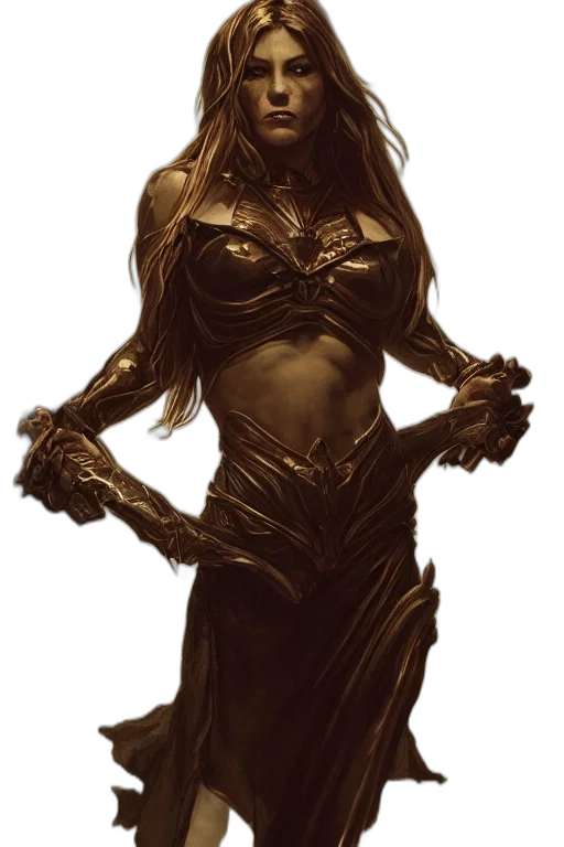 dress, mask, jewelry, creature, concept art, fantasy art, comic book art, photorealistic transparent PNG cut-out