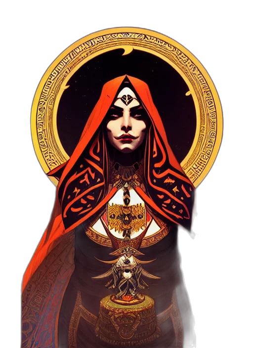 jewelry, crown, fantasy art, concept art, comic book art, pixel art, red, symmetry transparent PNG cut-out