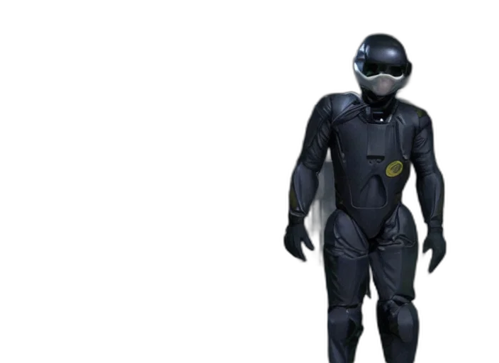 robot, concept art, 3d render, film transparent PNG cut-out