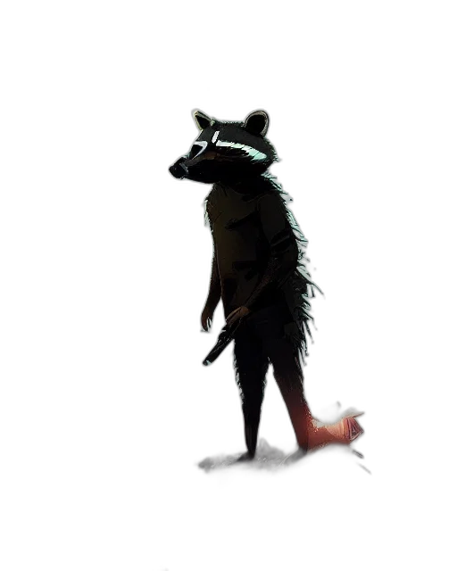 animal, creature, staff, jacket transparent PNG cut-out