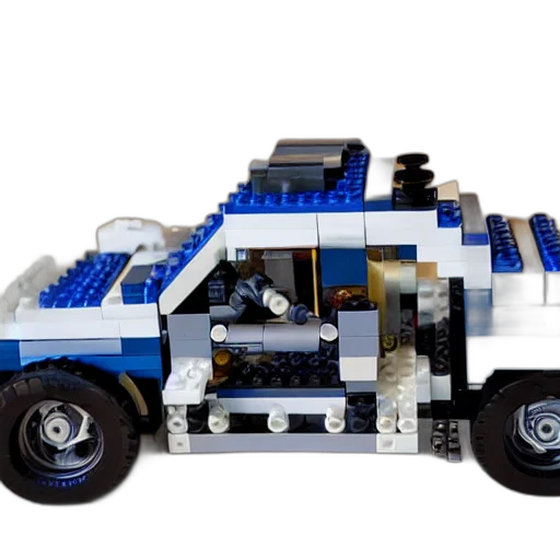 car, robot, weapon, 3d render transparent PNG cut-out