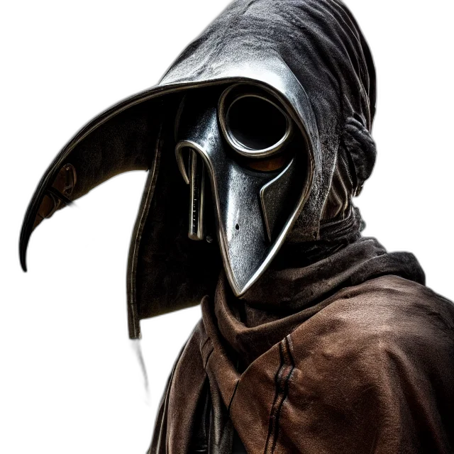 mask, face, staff, jacket transparent PNG cut-out