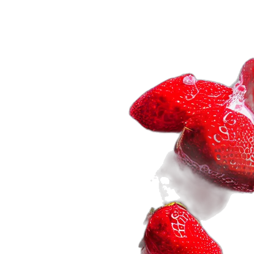 food, crown, hat, mask, 3d render, photorealistic, many, strawberries transparent PNG cut-out