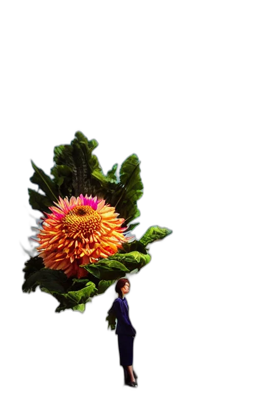 flower, staff, crown, umbrella, 3d render, photorealistic, concept art, pixel art transparent PNG cut-out