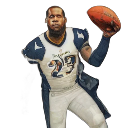concept art, photorealistic, fantasy art, watercolor, portrait, lebron, james, new transparent PNG cut-out