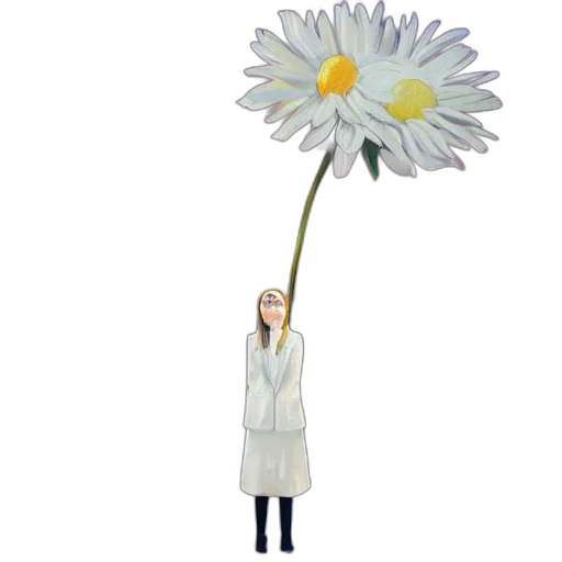 flower, staff, umbrella, weapon, concept art, 3d render, pixel art, cartoon transparent PNG cut-out