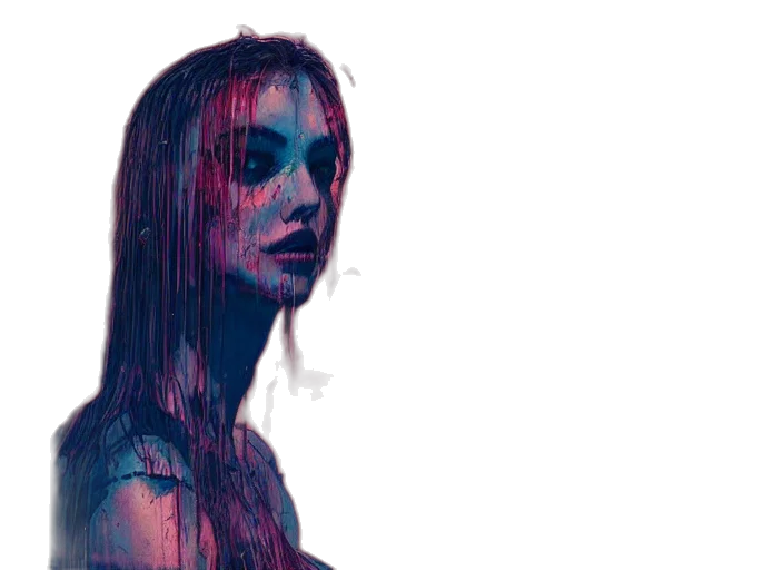 face, dress, creature, hair transparent PNG cut-out