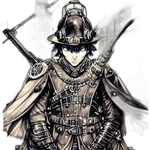 sword, weapon, staff, hat transparent PNG cut-out