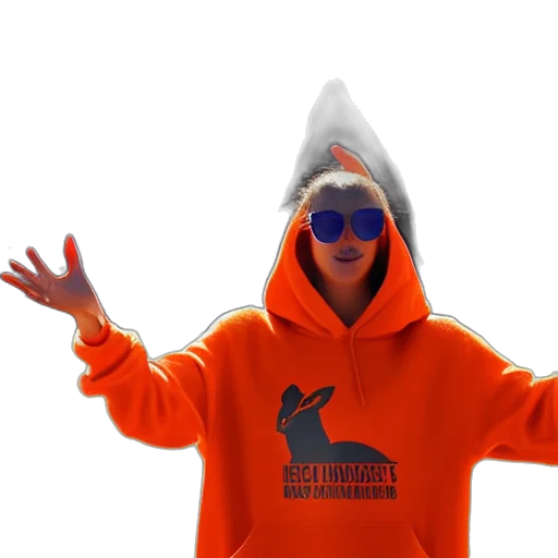 jacket, hat, staff, creature, 3d render, portrait, photo, kangaroo transparent PNG cut-out