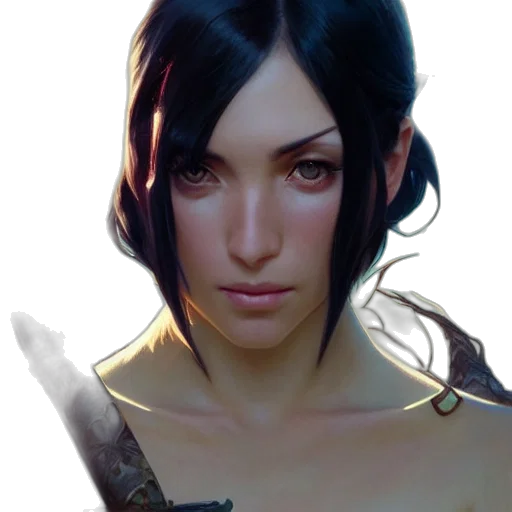 face, staff, mask, fantasy art transparent PNG cut-out