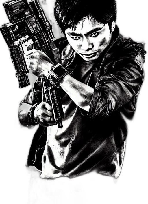 weapon, comic book art, cartoon, photorealistic transparent PNG cut-out
