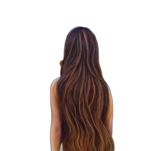 hair, dress, photorealistic, watercolor, golden, earth tones, girl, amazing transparent PNG cut-out