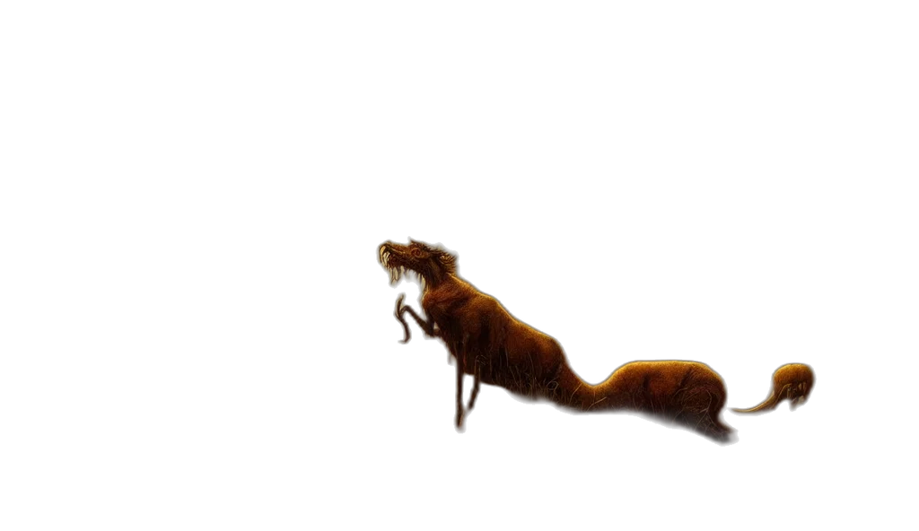 animal, creature, dragon, staff, concept art, 3d render, photorealistic, fantasy art transparent PNG cut-out