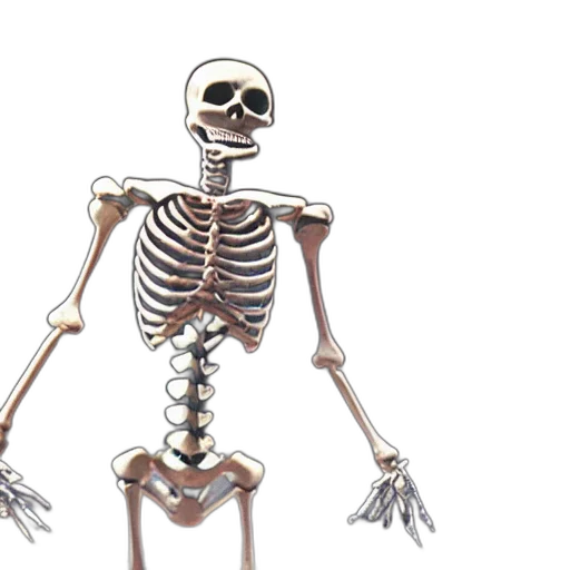 robot, jewelry, animal, creature, 3d render, concept art, dancing, skeleton transparent PNG cut-out