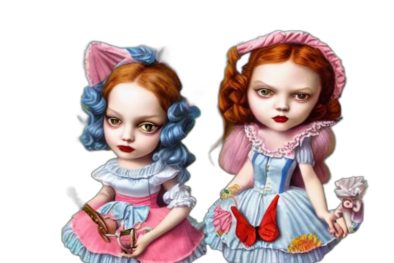 jewelry, fantasy art, 3d render, photorealistic, concept art, colorful, cute, alice transparent PNG cut-out