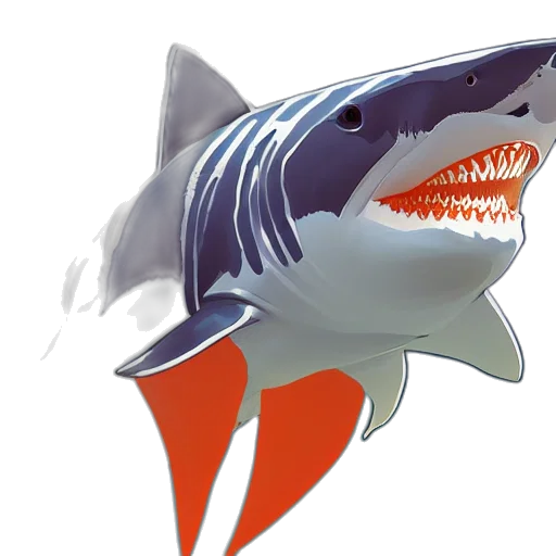 creature, animal, concept art, 3d render, photorealistic, pixel art, great, white transparent PNG cut-out