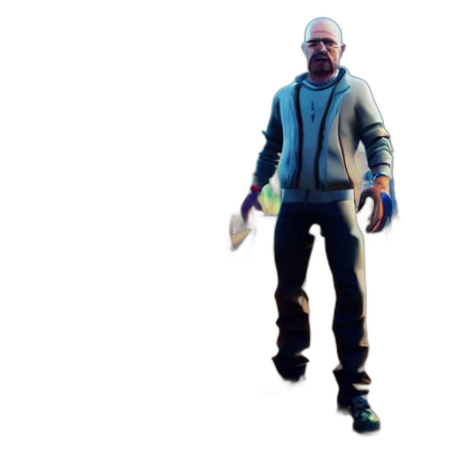 jacket, weapon, staff, creature, concept art, 3d render, pixel art, cyberpunk transparent PNG cut-out