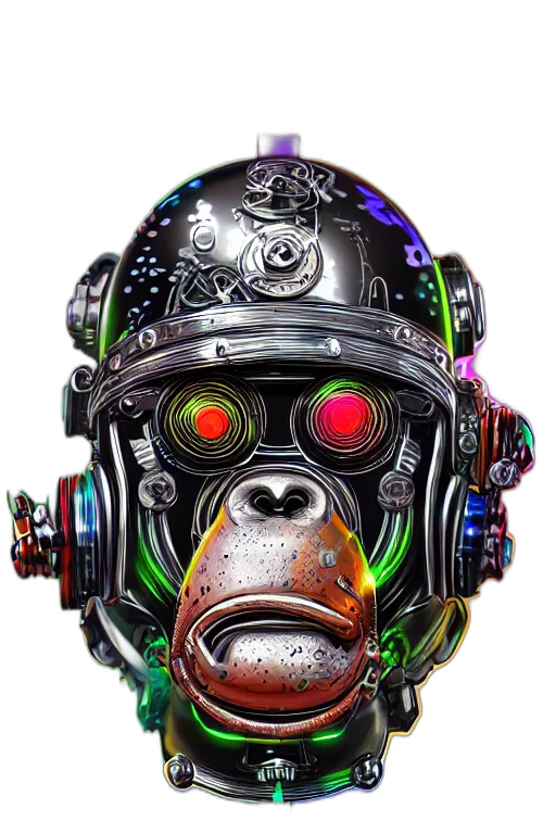 mask, robot, face, creature transparent PNG cut-out
