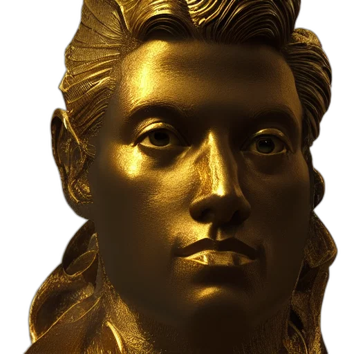 face, crown, mask, jewelry, photorealistic, 3d render, vaporwave, concept art transparent PNG cut-out
