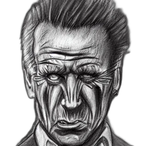face, mask, comic book art, pencil sketch transparent PNG cut-out