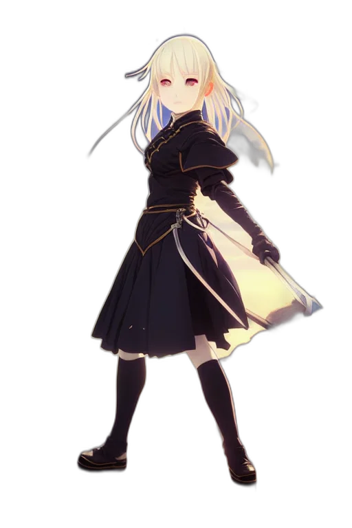 dress, staff, sword, weapon transparent PNG cut-out