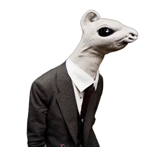 animal, jacket, staff, creature transparent PNG cut-out