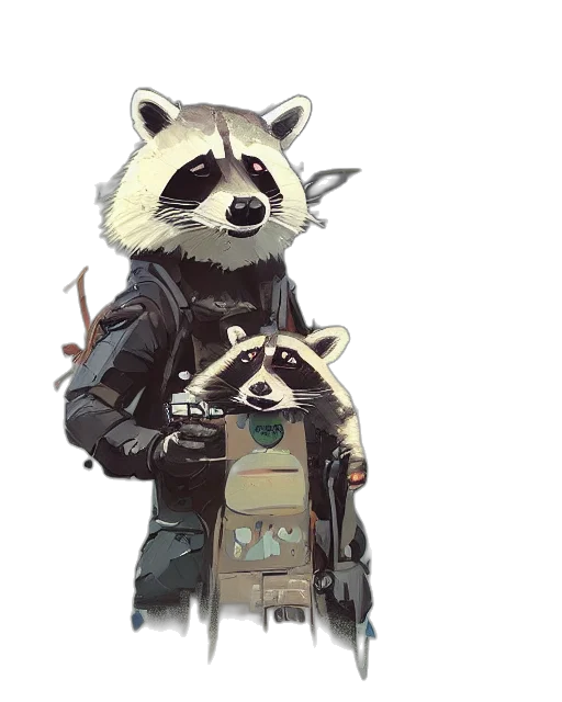 jacket, animal, weapon, concept art transparent PNG cut-out