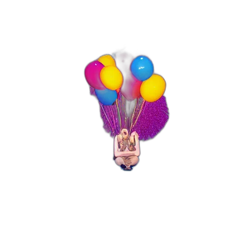 umbrella, crown, creature, hat, 3d render, pixel art, photorealistic, art transparent PNG cut-out