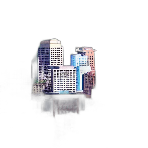 building, 3d render, concept art, photorealistic transparent PNG cut-out
