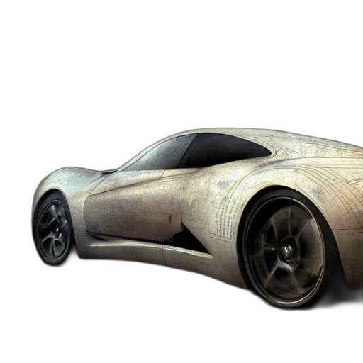car, 3d render, concept art, photorealistic, hyperrealistic, mixed, media, high transparent PNG cut-out
