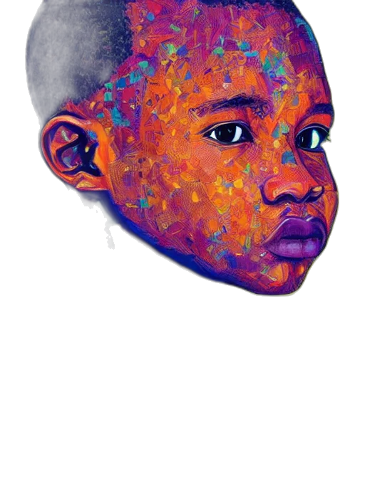 face, mask, crown, watercolor, photorealistic, oil painting, cartoon, pastel transparent PNG cut-out
