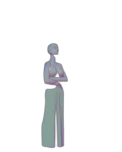 dress, staff, jewelry, robot transparent PNG cut-out