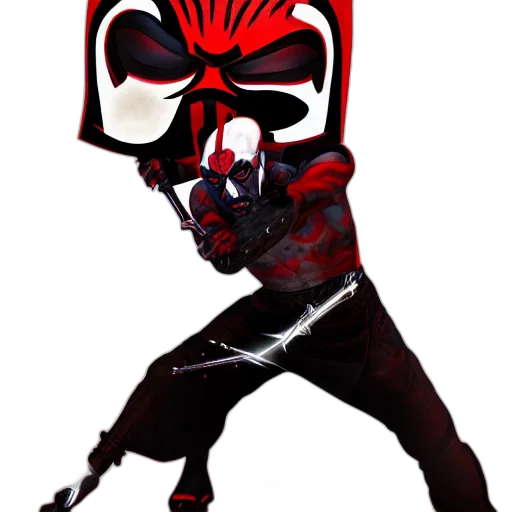 mask, staff, robot, weapon transparent PNG cut-out