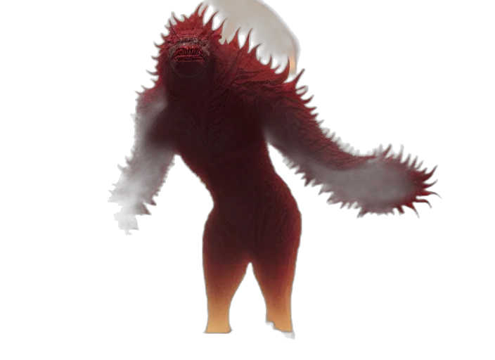 creature, animal, mask, hair, concept art, 3d render, fantasy art, pixel art transparent PNG cut-out