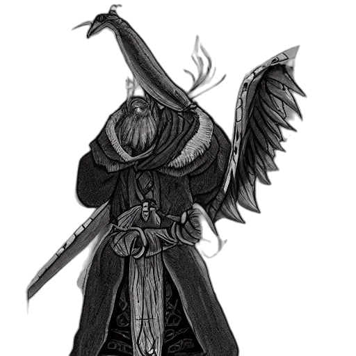 staff, sword, weapon, jacket, concept art, fantasy art, pixel art, comic book art transparent PNG cut-out