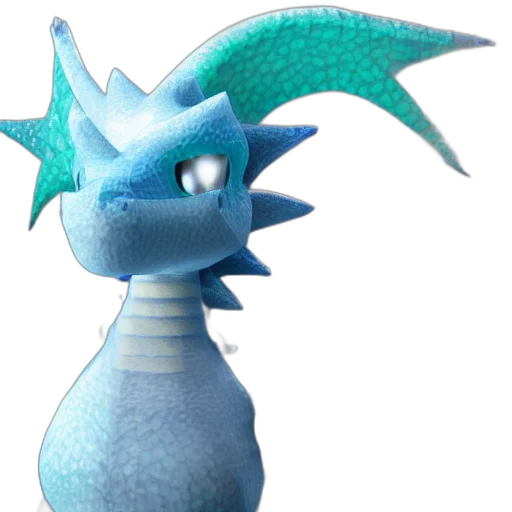 dragon, staff, animal, creature transparent PNG cut-out
