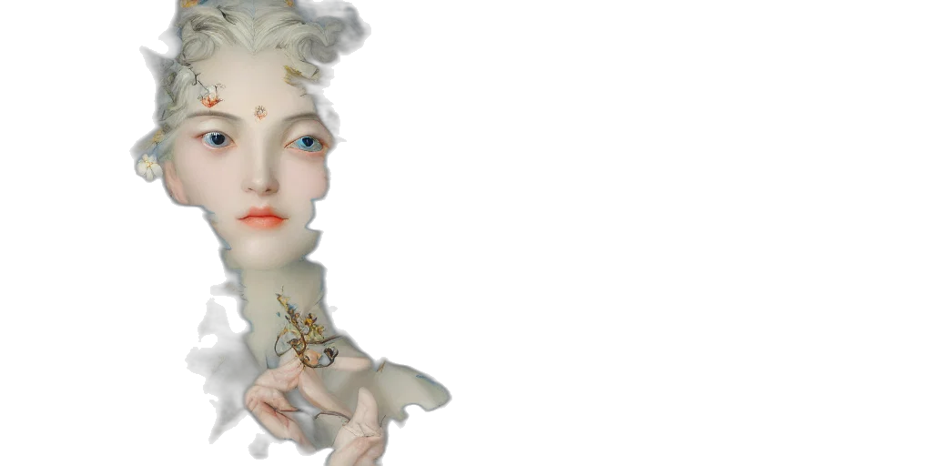 jewelry, crown, face, creature, 3d render, photorealistic, fantasy art, concept art transparent PNG cut-out