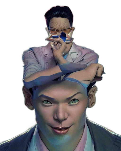 face, mask, creature, staff transparent PNG cut-out