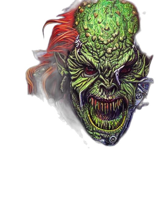 creature, mask, face, dragon, concept art, watercolor, comic book art, fantasy art transparent PNG cut-out