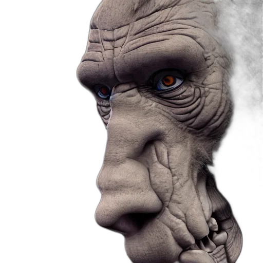 face, mask, creature, robot transparent PNG cut-out
