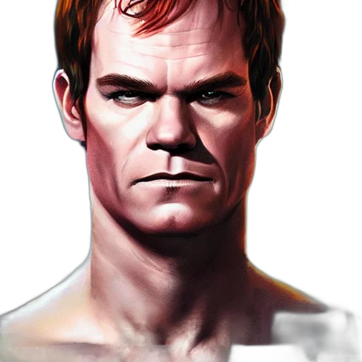 face, comic book art, photorealistic, concept art, fantasy art, dexter, morgan, tom transparent PNG cut-out