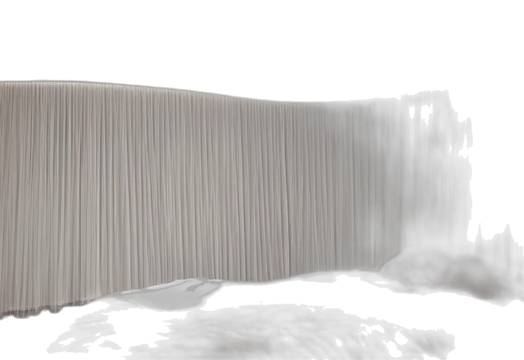 3d render, concept art, photorealistic, fog, snow, outer space, monochrome, curved transparent PNG cut-out