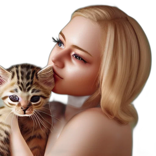 animal, photorealistic, oil painting, fantasy art transparent PNG cut-out